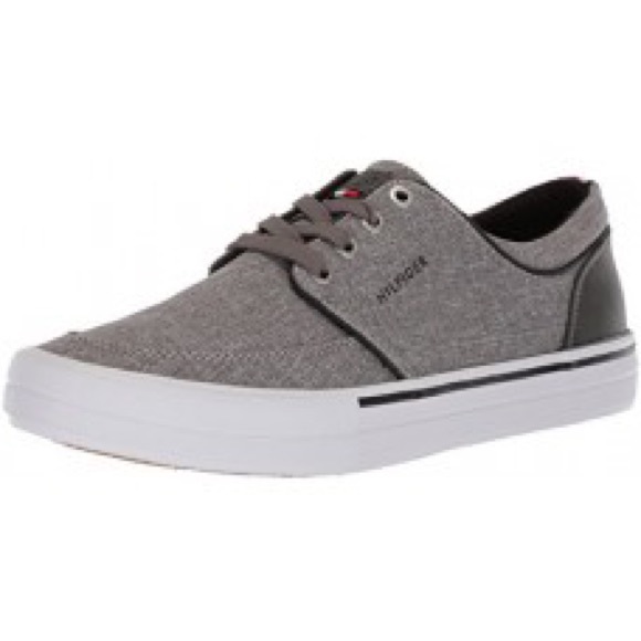 Tommy Hilfiger Dark Grey Fabric Sneakers (13) - Picture 4 of 6
